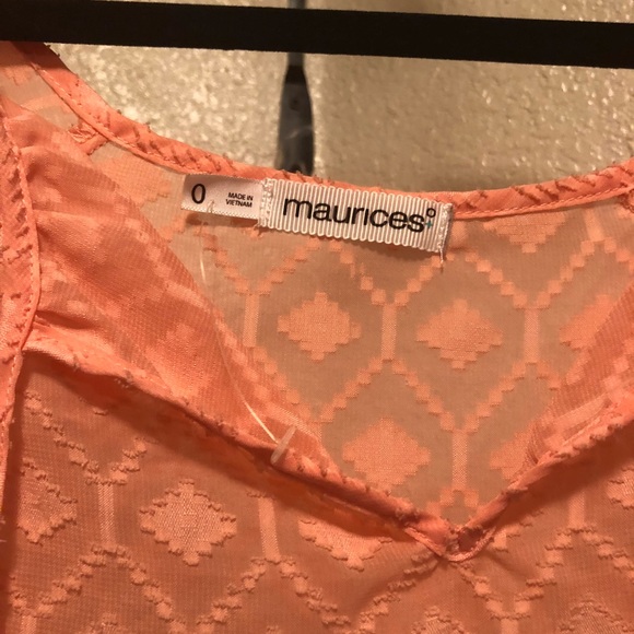 Maurice Coral cold shoulder blouse - Picture 2 of 3